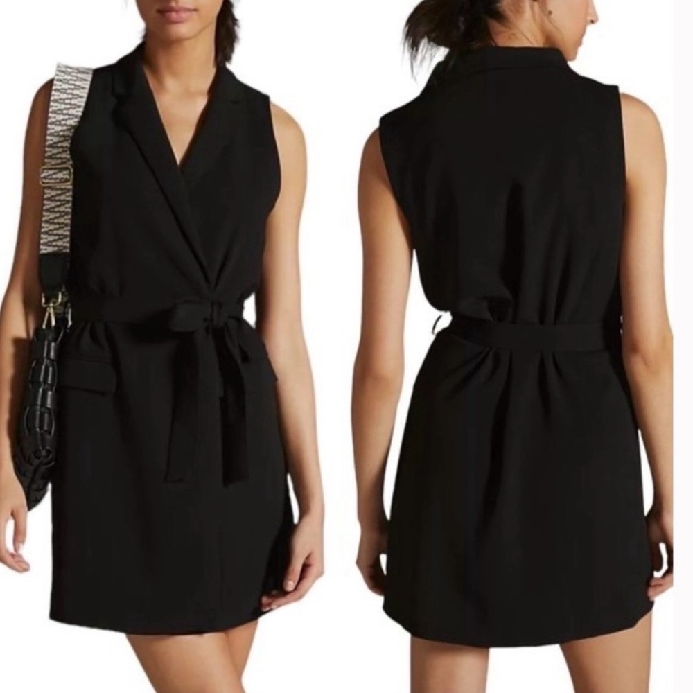Anthropologie Sleeveless Blazer Dress